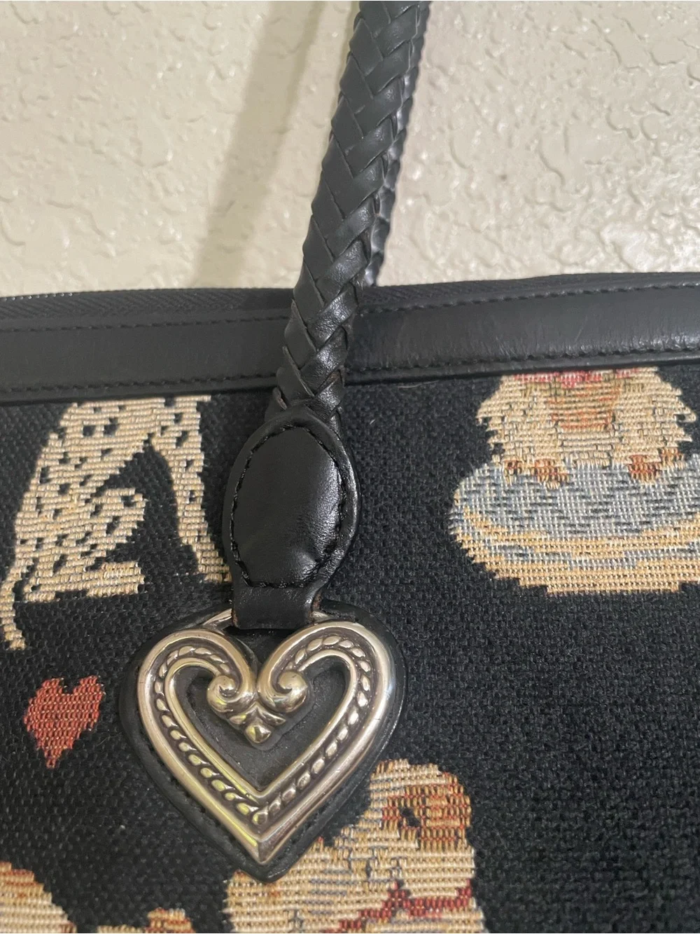 Brighton Dog print travel overnight bag